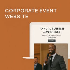Corporate Event Website